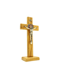Olive wood Blessing Cross that seats on the table