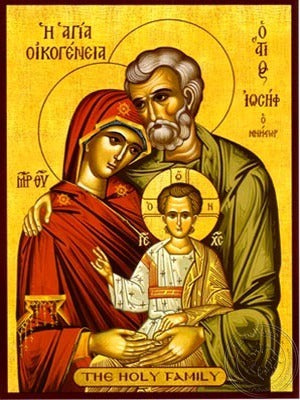 Holy Family Icon - Hand-Made