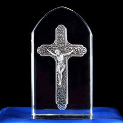 Crystal Carved with different Holy Images