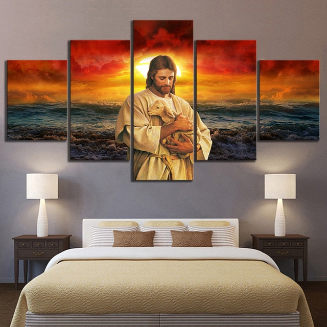 Canvas 'Jesus Shephered' Paintings