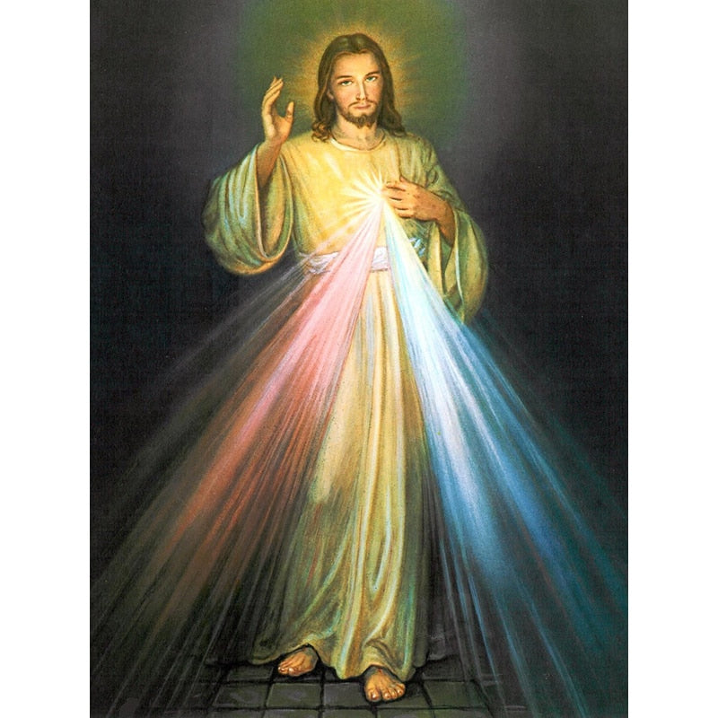 Jesus Holy Light Painting