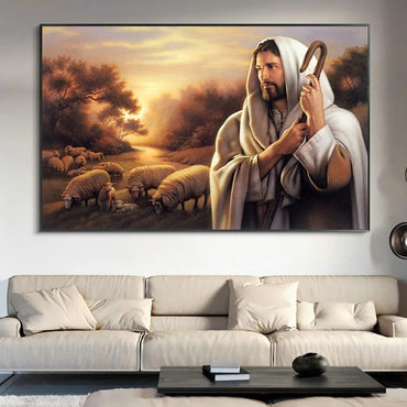 Canvas 'Jesus The Shepherd' Painting