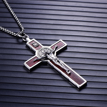 Large Crucifix Pendant Necklaces