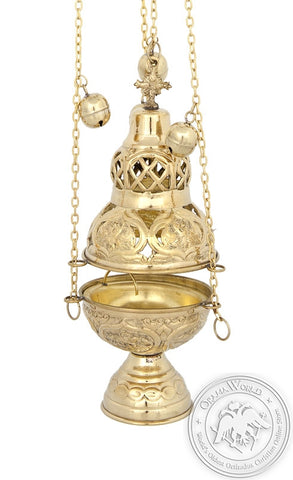Byzantine Brass Ecclesiastical Censer - VAP_201B
