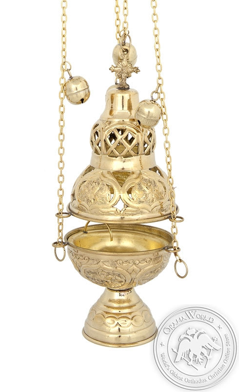 Byzantine Brass Ecclesiastical Censer - VAP_201B