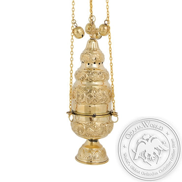Byzantine Brass Ecclesiastical Censer - VAP_375B