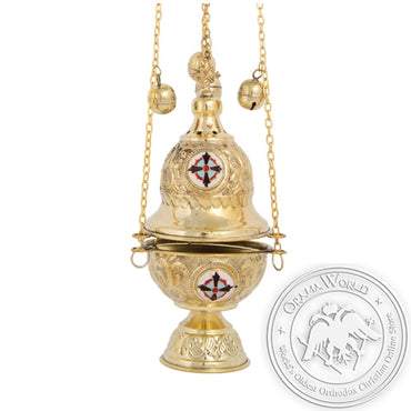 Byzantine Brass Ecclesiastical Censer - VAP_377B