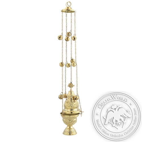 Byzantine Brass Ecclesiastical Censer - VAP_9391B