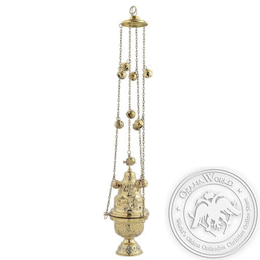 Byzantine Brass Ecclesiastical Censer - VAP_9392B