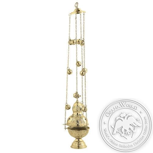 Byzantine Brass Ecclesiastical Censer - VAP_9394B