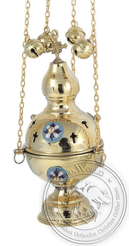 Byzantine Brass Ecclesiastical Censer - VAP_9781B