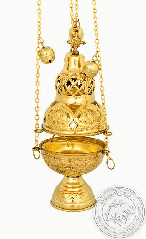 Byzantine Brass Ecclesiastical Censer - VAP_201B
