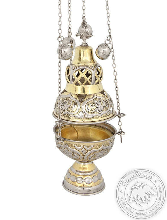 Byzantine Brass Ecclesiastical Censer - VAP_201B