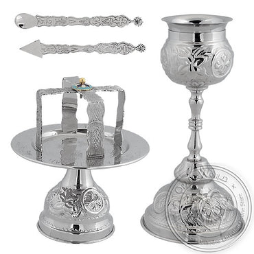 Byzantine Brass Ecclesiastical Chalice Set - VAP_9393B