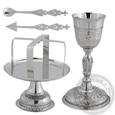 Byzantine Brass Ecclesiastical Chalice Set - VAP_9458B