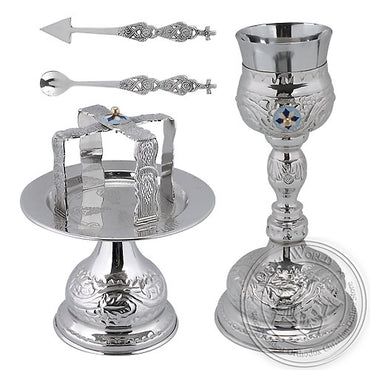 Byzantine Brass Ecclesiastical Chalice Set - VAP_9570B