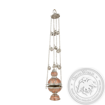 Byzantine Brass Two Color Ecclesiastical Censer - VAP_372CN