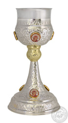 Chalice Set Mount Athos Design Silver Plated with Enamel 500ml - SID_1302