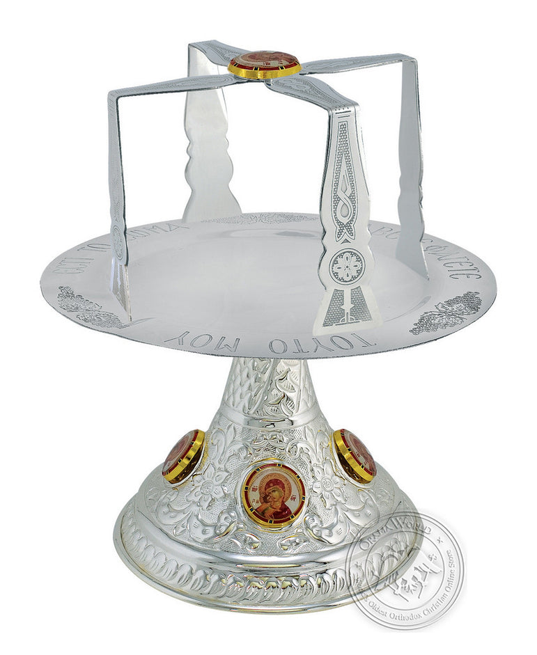 Chalice Set Mount Athos Design Silver Plated with Enamel 500ml - SID_1302