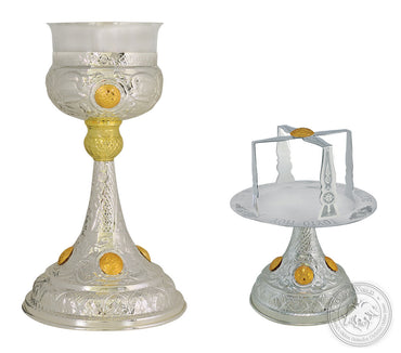 Chalice Set Mount Athos Design Two Coloured 1lt - SID_1301