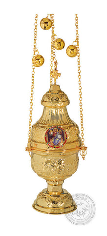 Ecclesiastical Censer Gold Plated with Enamel - SID_1107
