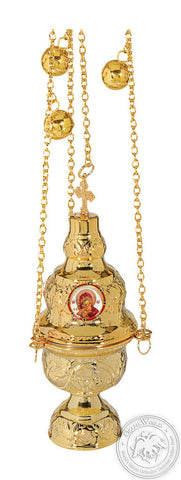 Ecclesiastical Censer Small Gold Plated with Enamel - SID_1105