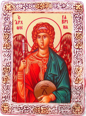 Archangel Gabriel - Silver Gold Icon - GKN_1S58R