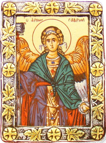 Archangel Gabriel - Silver Gold Icon - GKN_1S60O