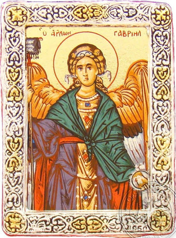 Archangel Gabriel - Silver Gold Icon - GKN_1S60R
