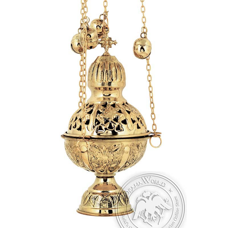 Byzantine Brass Ecclesiastical Censer - VAP_596B