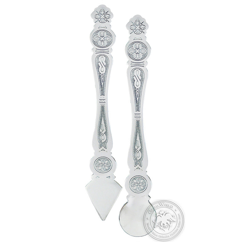 Chalice Set with Red Stones Engraved 250ml - SID_1326