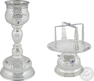 Chalice Set with Blue Stones 250ml - SID_1323