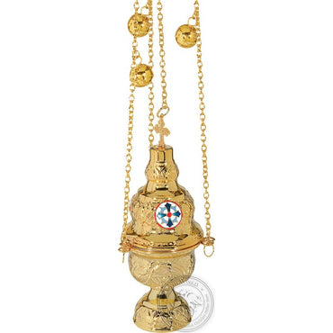 Ecclesiastical Censer Athenian Design with Enamel - SID_1114