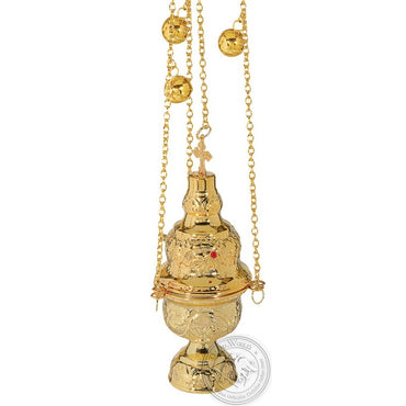 Ecclesiastical Censer Athenian Design with Stones - SID_1115