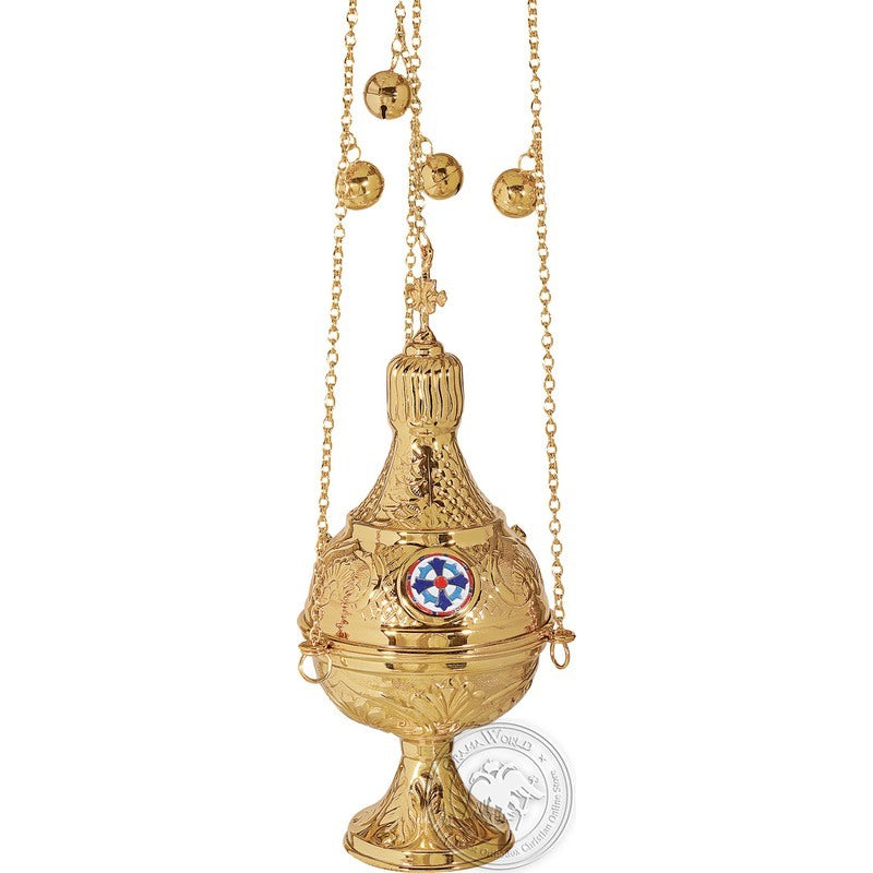 Ecclesiastical Censer Russian Design with Enamel - SID_1118