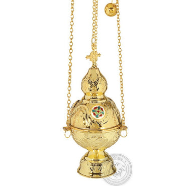 Ecclesiastical Censer Russian Design with Enamel - SID_1134