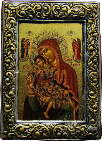 Eleousa of Kykkos - Silver Gold Icon - GKN_2S187O