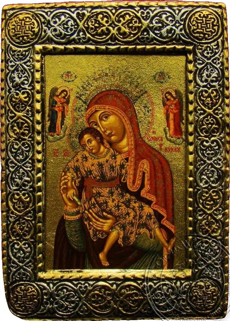 Eleousa of Kykkos - Silver Gold Icon - GKN_2S187R