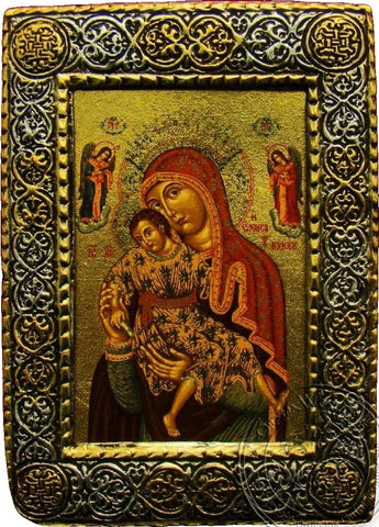 Eleousa of Kykkos - Silver Gold Icon - GKN_2S187R