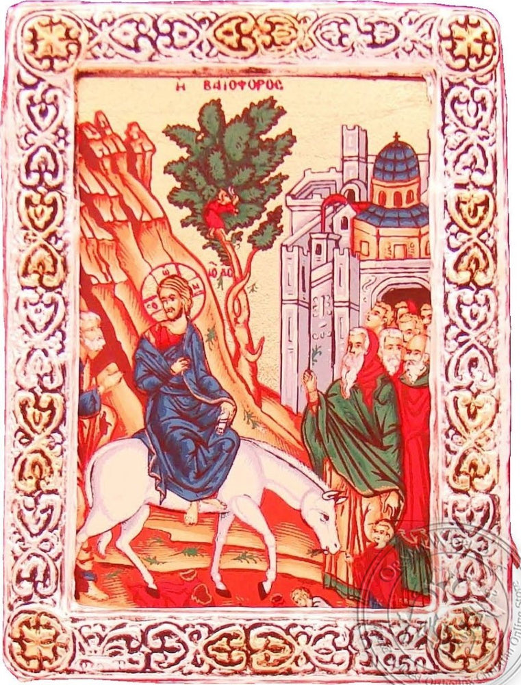Entry into Jerusalem - Silver Gold Icon - GKN_1S101R