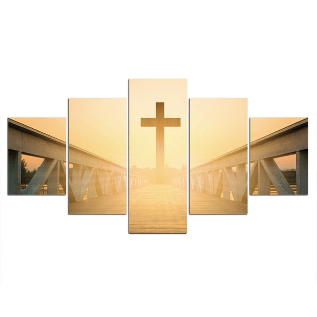 Canvas Cross Wall Painting