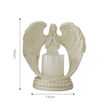 Resin Angel Electronic Candle Holder