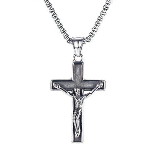 Crucifix Pendant Titanium Steel
