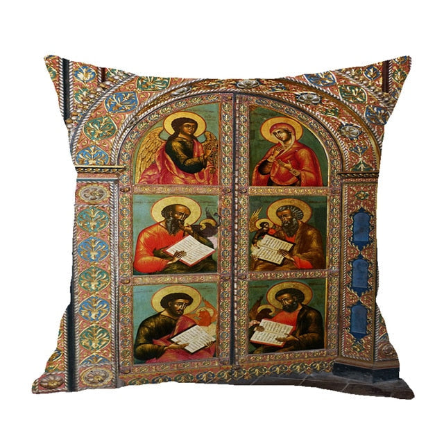 Christian Icon Cushion Cover