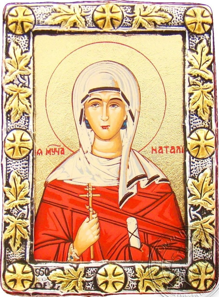Saint Natalia - Silver Gold Icon - GKN_1S100O