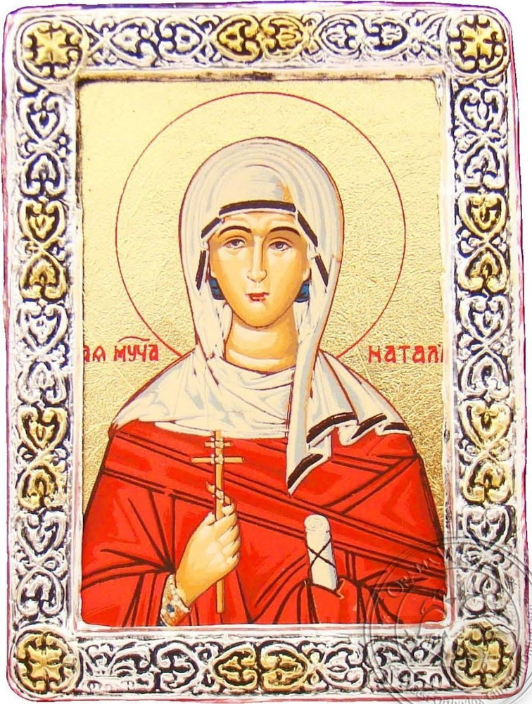 Saint Natalia - Silver Gold Icon - GKN_1S100R