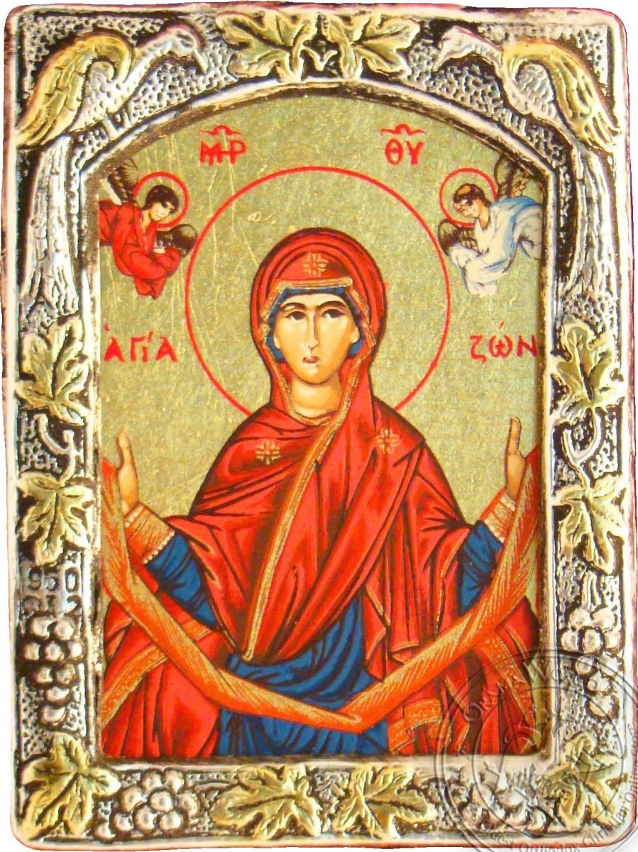The Holy Belt - Silver Gold Icon - GKN_1S116B