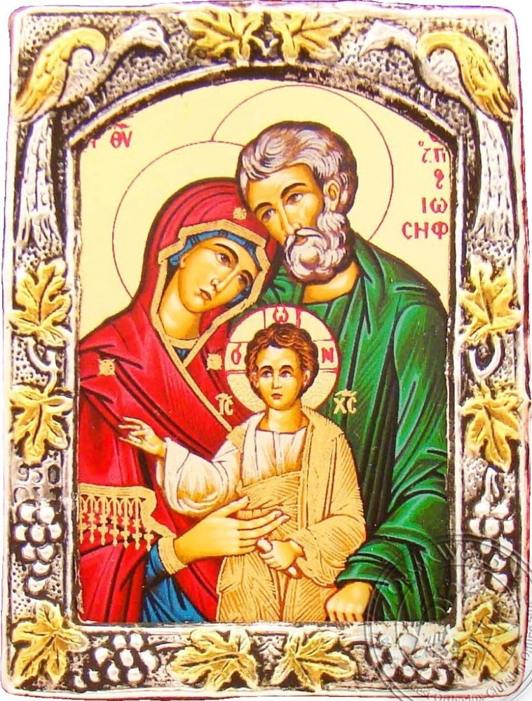 The Holy Family - Silver Gold Icon - GKN_1S106B