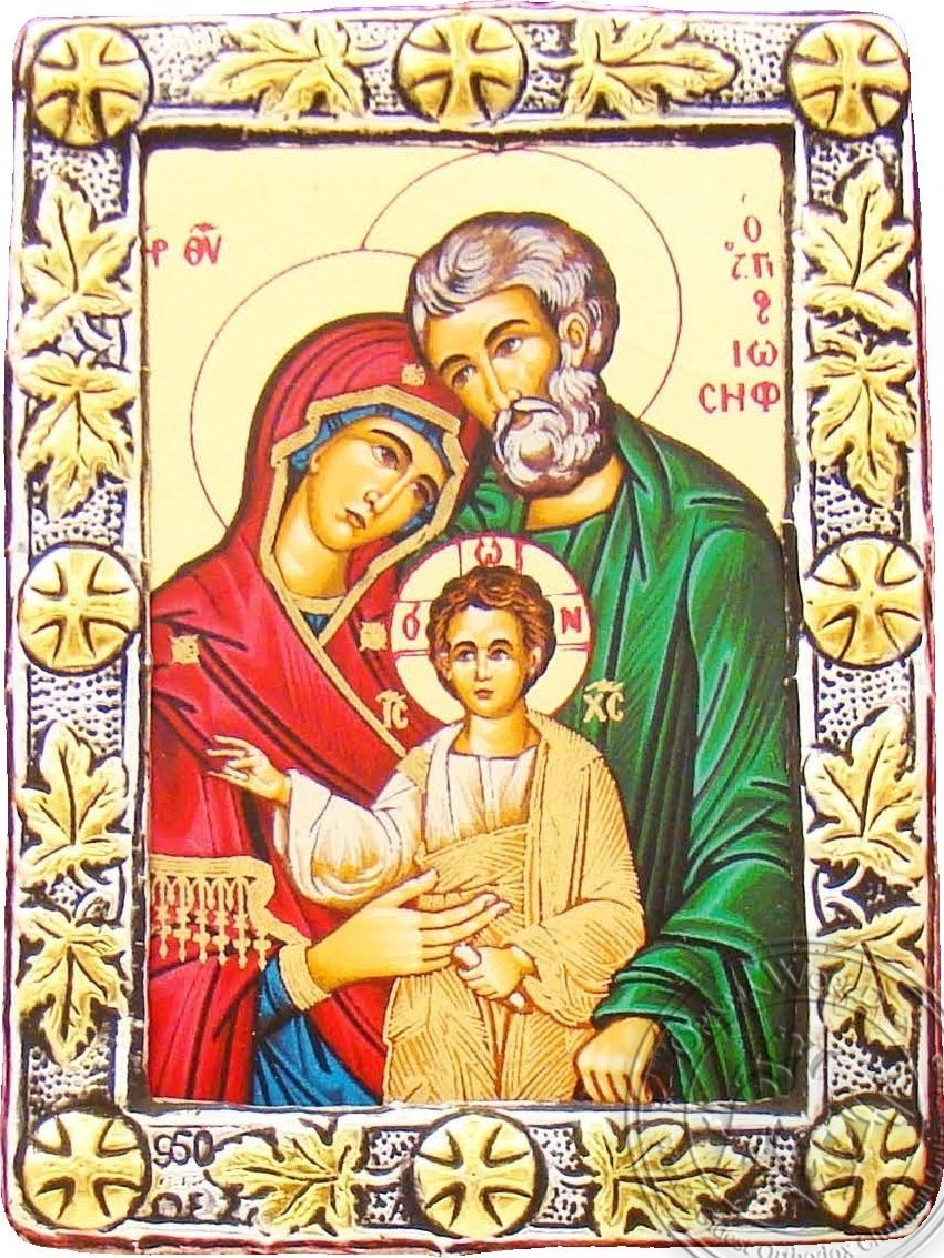 The Holy Family - Silver Gold Icon - GKN_1S106R