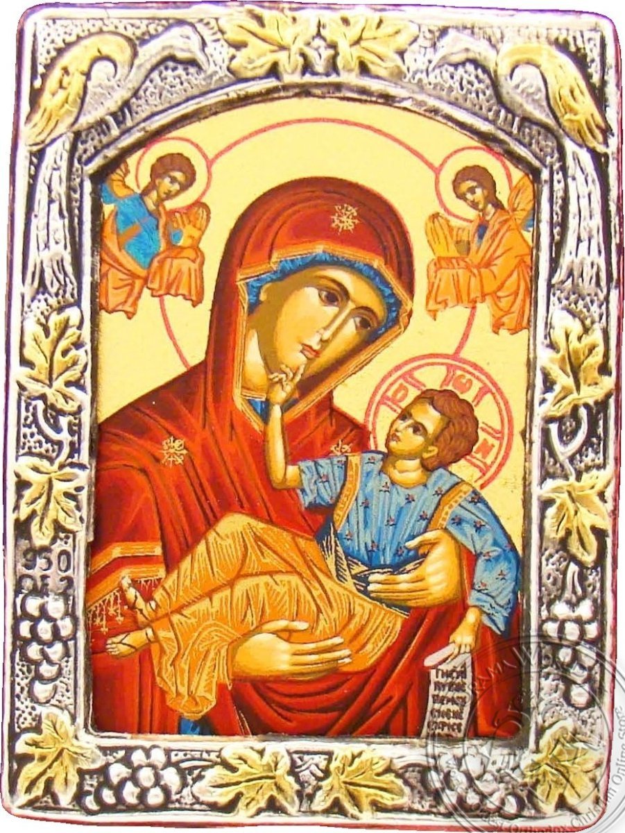 Virgin Mary of Angels - Silver Gold Icon - GKN_1S10B